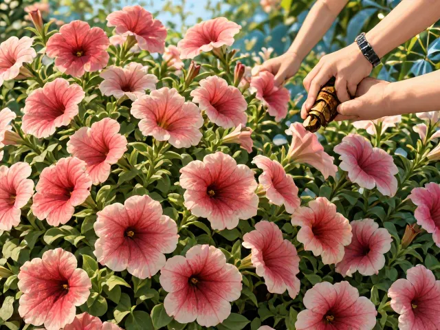 矮牵牛喜光植物,浇水牢记见干见湿,花开爆盆不烂根