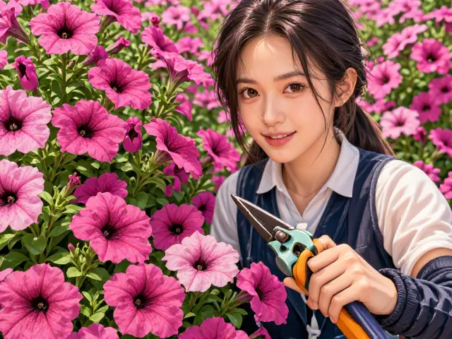 矮牵牛一年生怎么养?修剪徒长枝促爆花