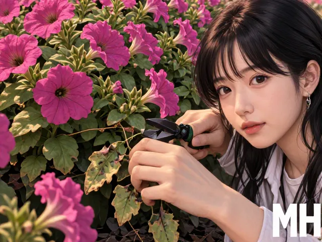 矮牵牛花后清理病叶，喜光植物的修剪与养护指南