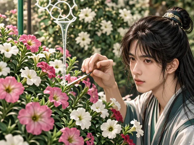 矮牵牛花期控水,足基肥,爆盆技巧全解析