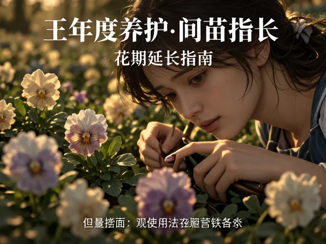 三色堇跨年度养护，间苗技巧与花期延长指南
