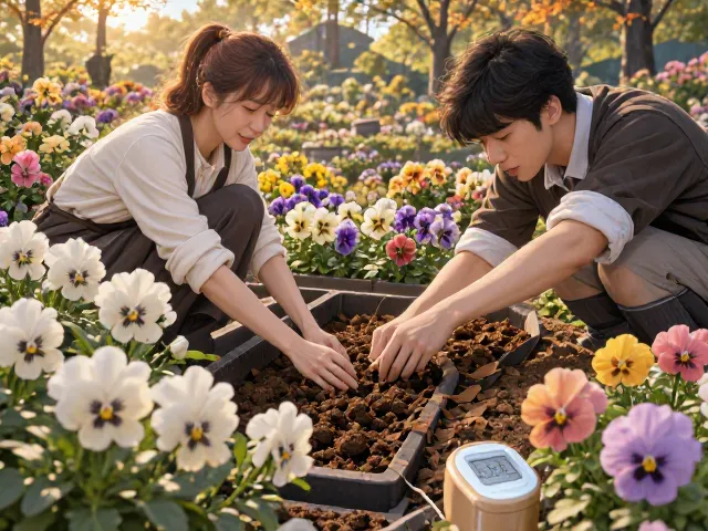 秋季9-10月三色堇播种攻略,打造高颜值花境前景,新手必看