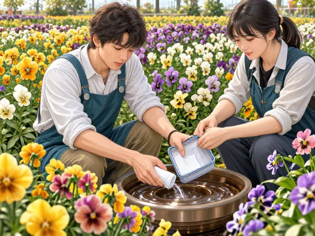 三色堇春季追肥促花，预防白粉病全攻略