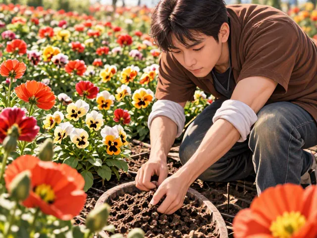 三色堇移栽需带土坨，虞美人能否同样操作？