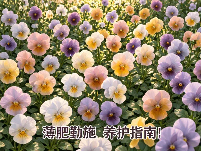 三色堇耐寒替代夏季花卉?薄肥勤施养护指南