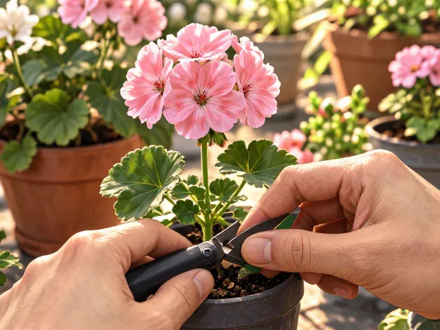 天竺葵分株繁殖技巧，花型多样品种养护指南
