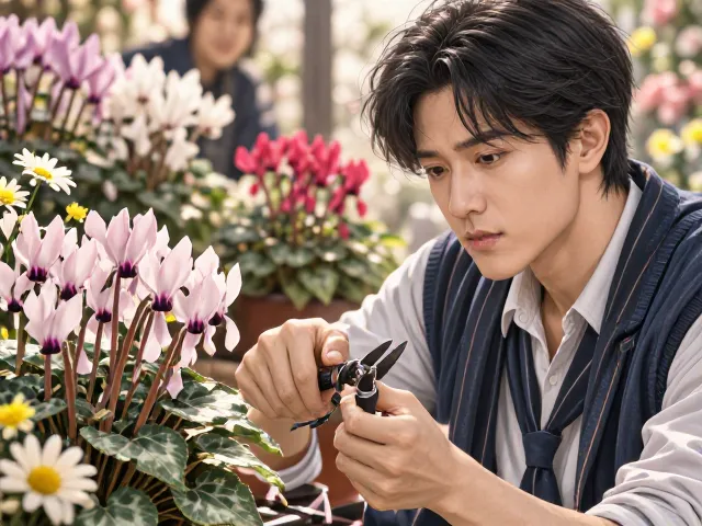仙客来与雏菊残花怎么剪?修剪技巧让花期更久