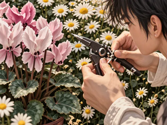 仙客来与雏菊残花怎么剪?修剪技巧让花期更久