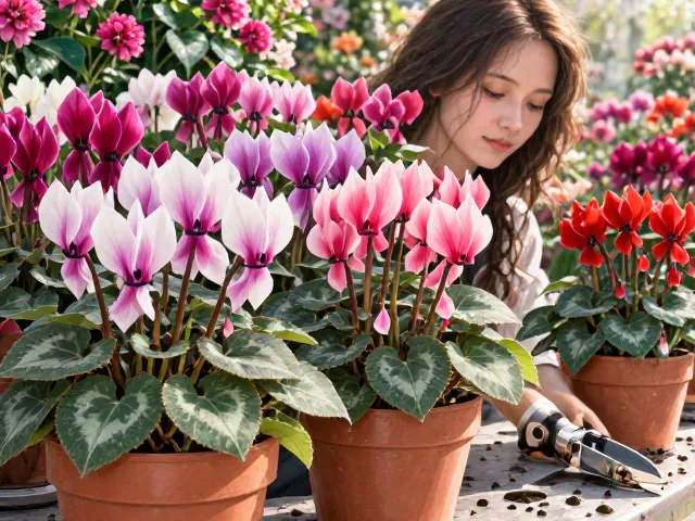 仙客来养护，忌积水防烂根，避免强光暴晒，四季开花秘籍