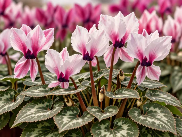 仙客来花芽分化难?掌握报春花科养护秘籍,促花爆盆