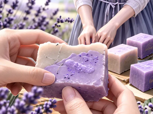薰衣草手工皂制作教程,基底油选择与DIY步骤详解