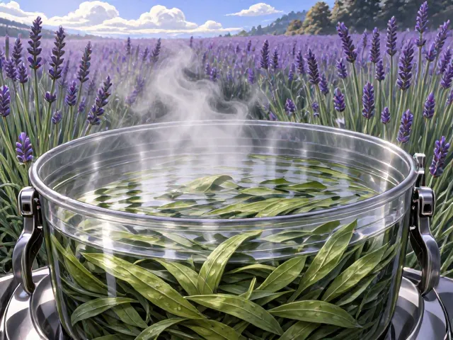 薰衣草叶片常具腺点,蒸馏提取精油的科学原理与价值