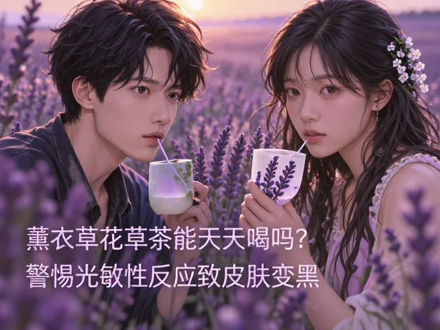 薰衣草花草茶能天天喝吗？警惕光敏性反应致皮肤变黑