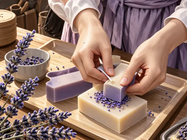 薰衣草手工皂制作教程，天然助消化与舒缓肌肤的DIY指南