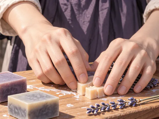 薰衣草手工皂制作教程，天然助消化与舒缓肌肤的DIY指南