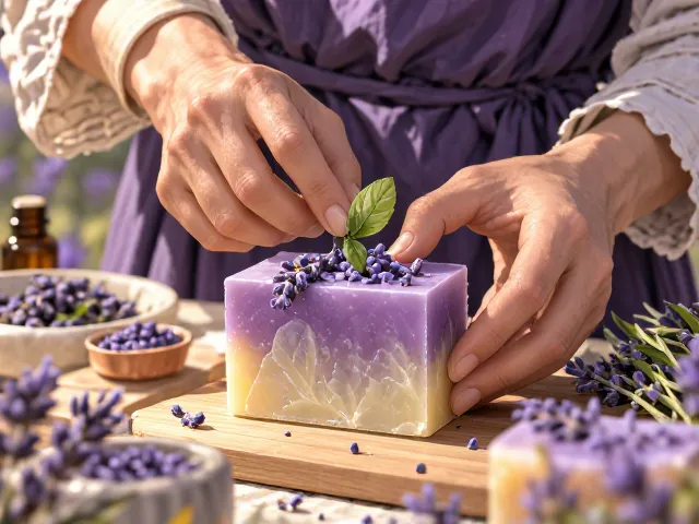 薰衣草罗勒手工皂制作教程，天然植物精油护肤皂DIY全攻略
