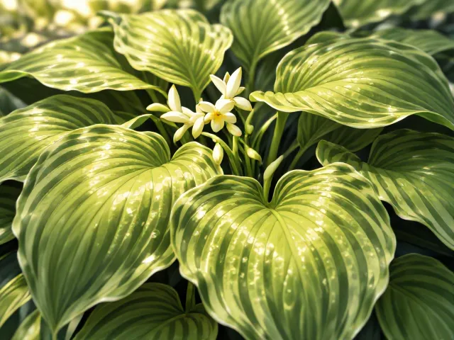 玉簪花怕涝怕晒?排水良好,50%-70%遮阴,养出大叶片