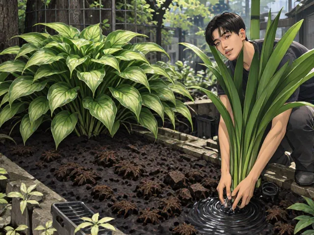 日本庭院玉簪种植指南，富含有机质土壤打造阴生景观