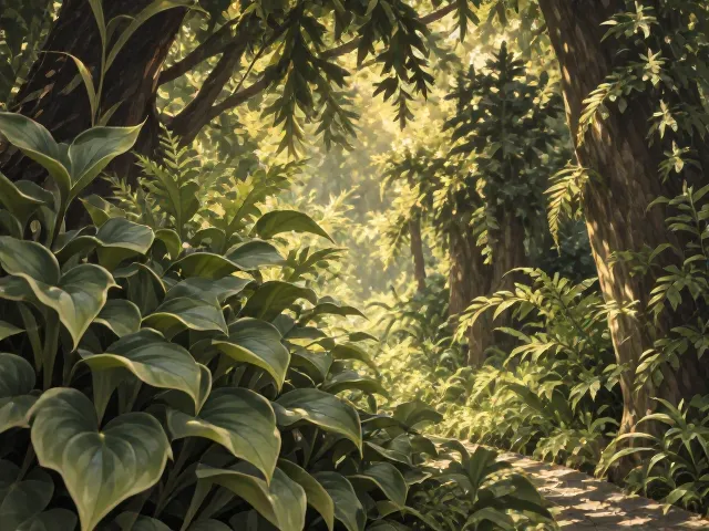 玉簪与蕨类植物搭配,打造低维护阴生花园的SEO指南