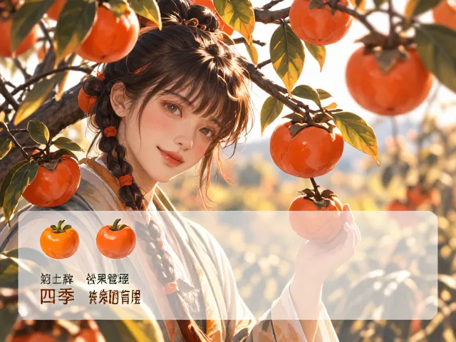 四季橘宿果与柿子的区别，秋季赏果指南及养护技巧