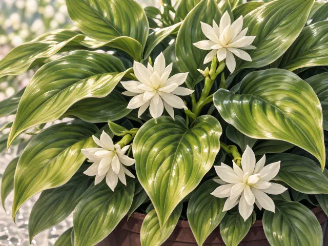 玉簪花养护,15-25℃薄肥勤施,叶片油绿开花多