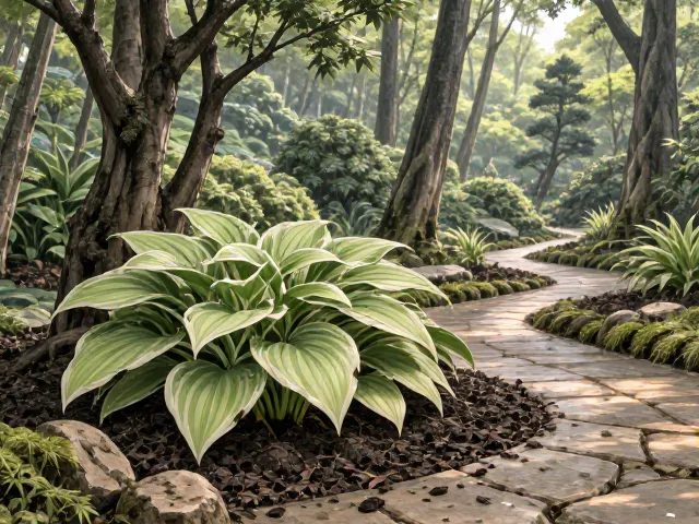 日本庭院玉簪种植指南，选对排水良好土壤，打造幽静日式景观