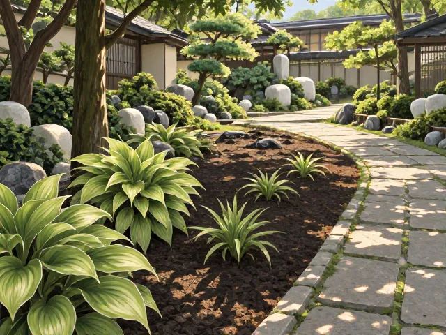 日本庭院玉簪种植指南，选对排水良好土壤，打造幽静日式景观