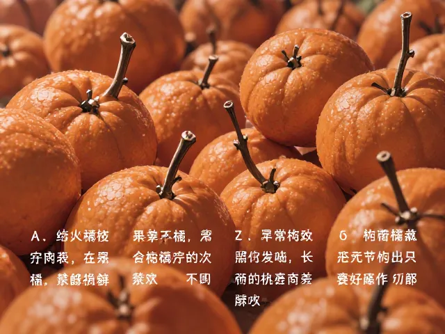 四季橘冬季宿果果柄形态解析,如何辨别优劣与保鲜技巧