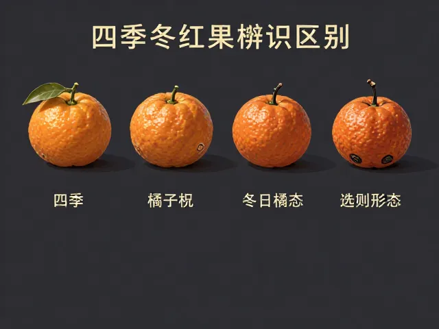 四季橘与冬红果区别，果柄形态辨识技巧及选购指南