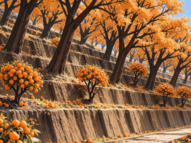 四季橘固土护坡,打造秋冬景观亮点的优选植物方案