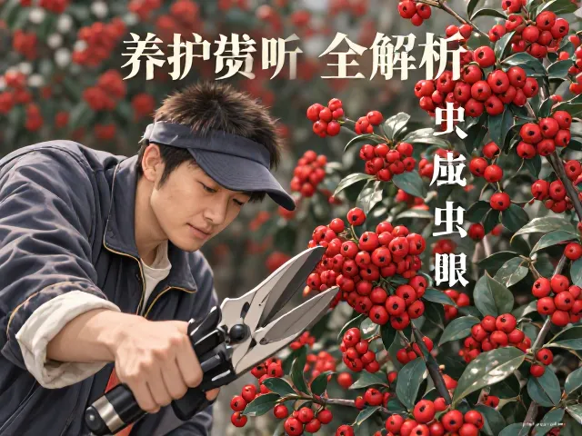 火棘常绿灌木,红浆果观赏价值与养护技巧全解析
