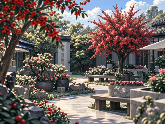火棘常绿庭院造景，冬季防寒保暖技巧，打造四季美景