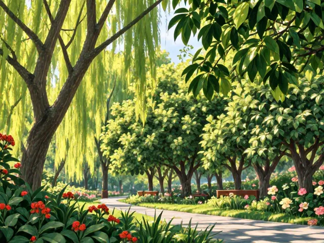 火棘常绿叶色光亮，夏叶葱郁观赏价值高，四季景观搭配指南