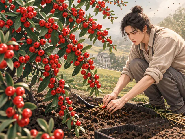 火棘养护,微酸至中性土,春季施肥,促花爆盆秘籍