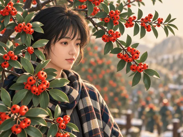 火棘常绿叶果相映,冬季防寒保暖养护指南