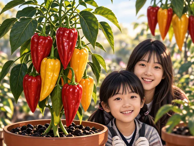 观赏辣椒冬季需全日照,大吉大利寓意好,盆栽养护指南
