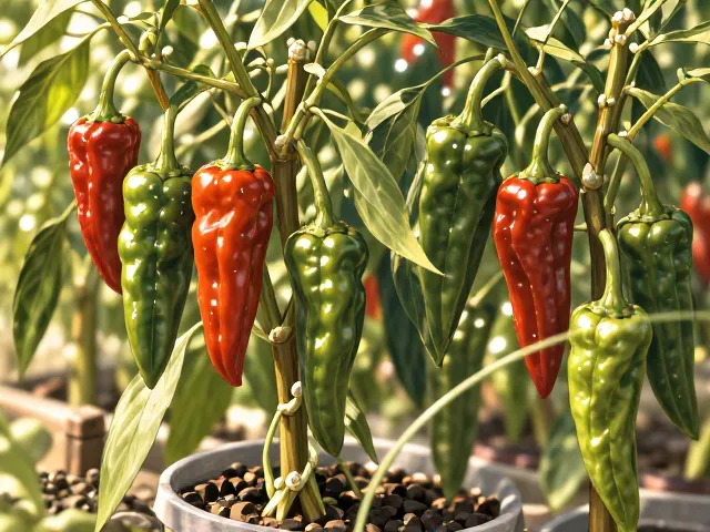 观赏辣椒养护指南,15-25℃最佳,花果期施磷钾肥促丰收