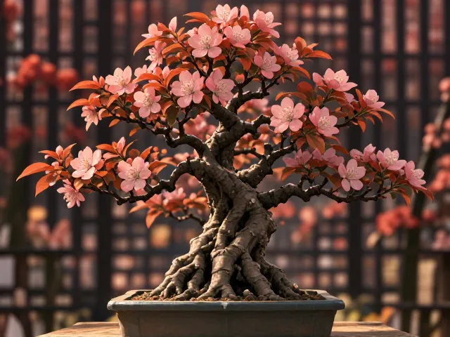 海棠盆景秋季保果技巧,花后修剪与养护指南
