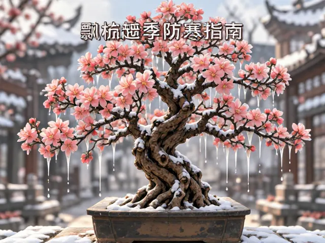 海棠盆景飘枝冬季防寒指南,防冻技巧与越冬养护全解析