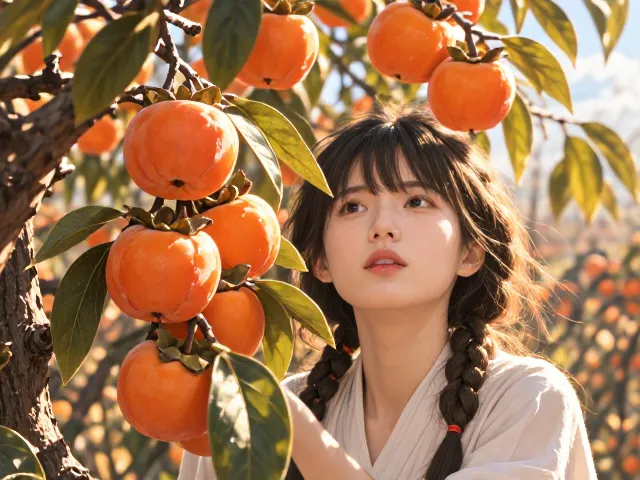 柿子树疏花疏果技巧,阳光充足下如何提升挂果率与品质