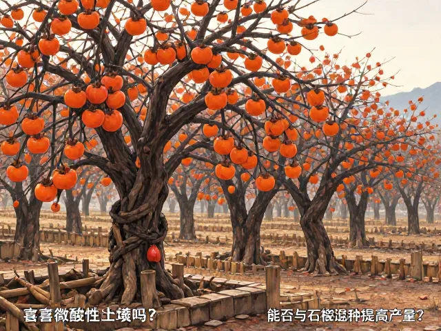 柿子树喜微酸性土壤吗？能否与石榴混种提高产量？