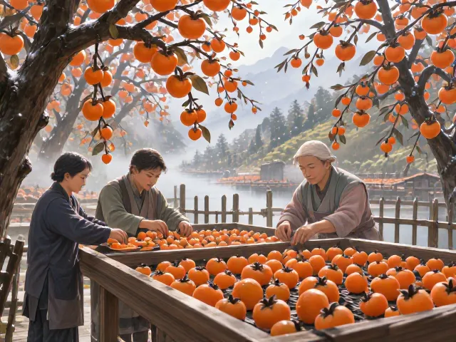 南方湿热区柿子树制果干，防霉技巧与高产秘诀