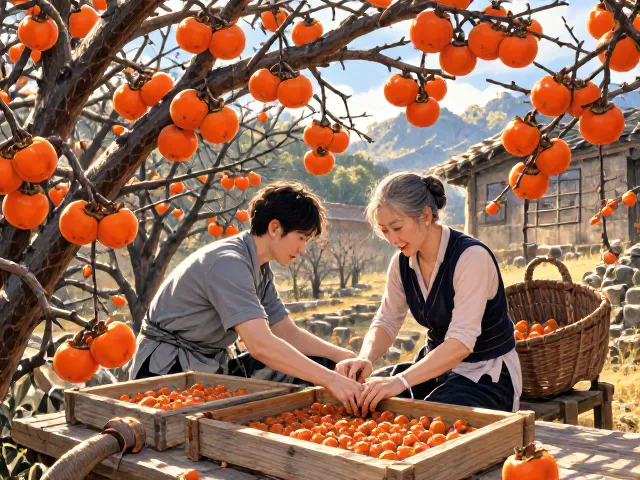 南方湿热区柿子树制果干，防霉技巧与高产秘诀