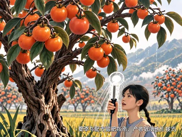 柿子树夏季浇水与配方施肥指南,高产优质关键技巧