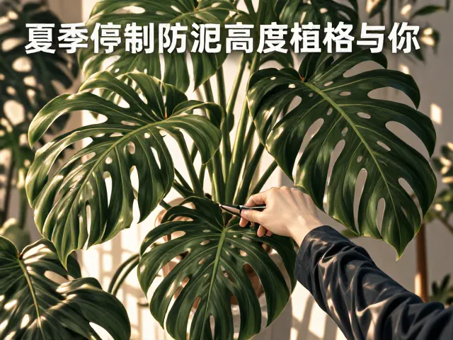 龟背竹夏季停肥防徒长，3招控制植株高度，株型更美观