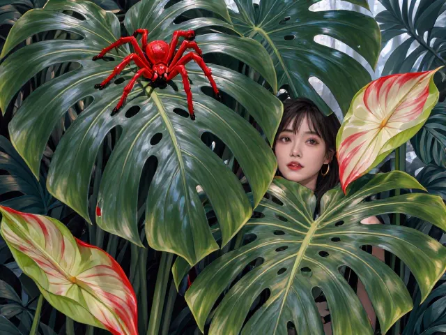 龟背竹海芋长红蜘蛛怎么办？3步处理见效快