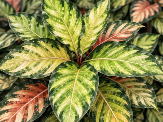 彩叶竹芋叶色褪色怎么办?根系发达养护秘籍,找回鲜亮色彩