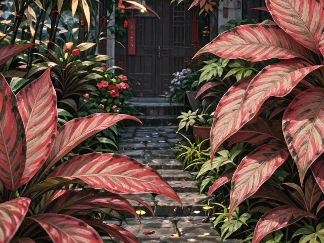 庭院造景彩叶竹芋红蜘蛛防治全攻略