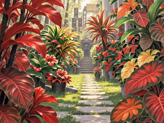 庭院造景彩叶竹芋红蜘蛛防治全攻略