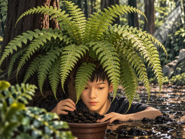 波士顿蕨养护，保持土壤湿润与低毒杀菌剂使用指南